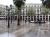Placa Reial Barcelona panorama